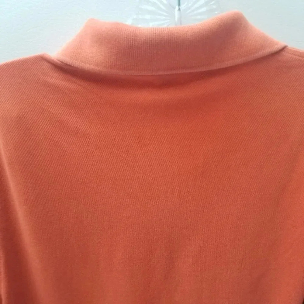 BURBERRY Slim Fit Orange Polo Shirt Collared Short Sleeve M - Picture 7 of 11